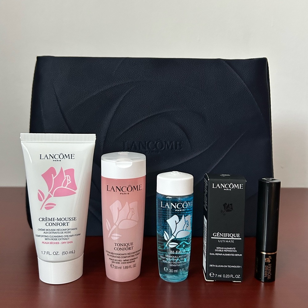 Lancôme Skincare and Makeup Set with Pouch